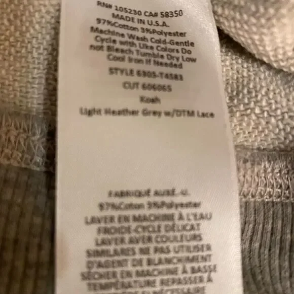 Soft Joie Lace up Sweatshirt - XS ash gray Cotton /elastane , NWOT - Picture 5 of 6